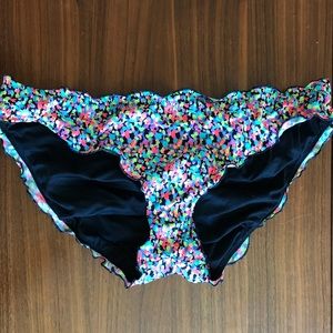 Multi-Color Ruffle Victoria’s Secret Bikini Bottom